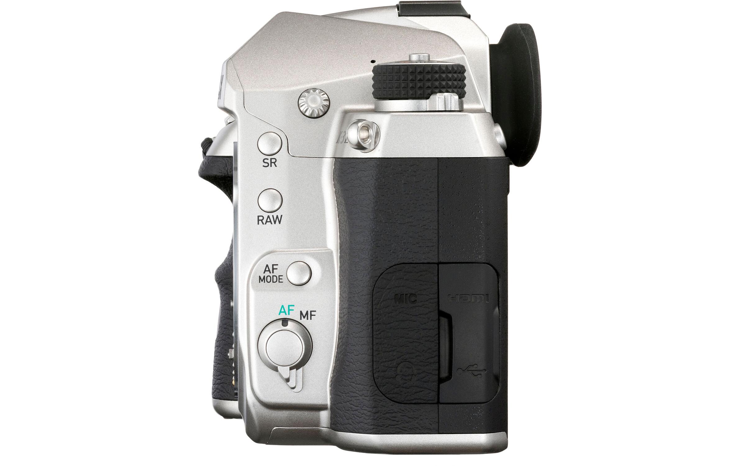 Fotokamera K-3 Mark III Body Silber<br>Robuste und wetterfeste Spiegelreflexkamera mit APS-C-Sensor