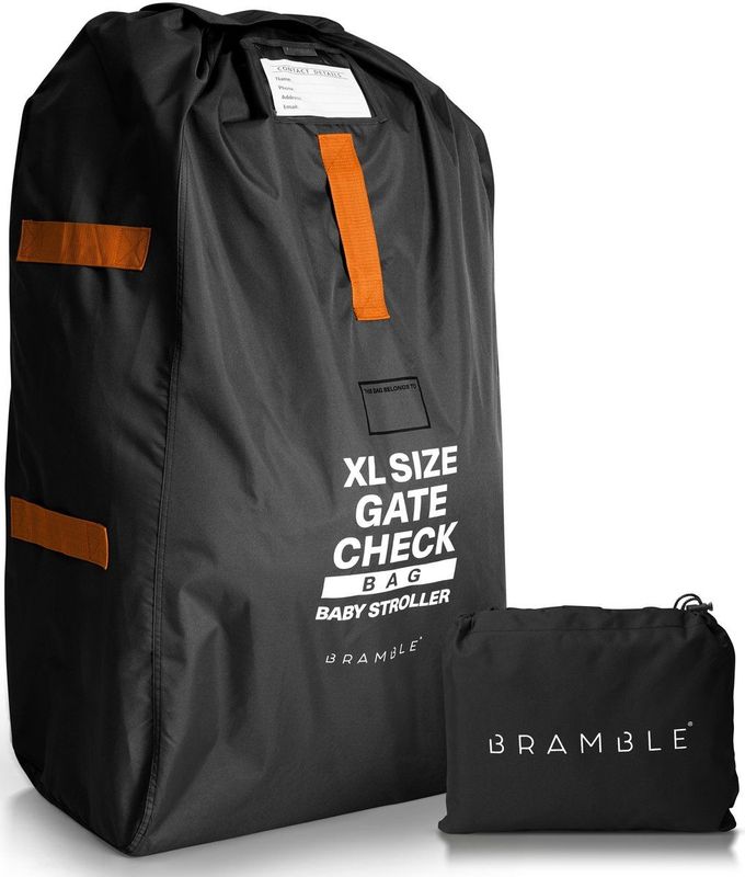 BRAMBLE Kinderwagen Reistas Buggy (Zwart) - Stroller Bag Transporttas voor Vliegtuig - Travel Bag 120 x 60cm