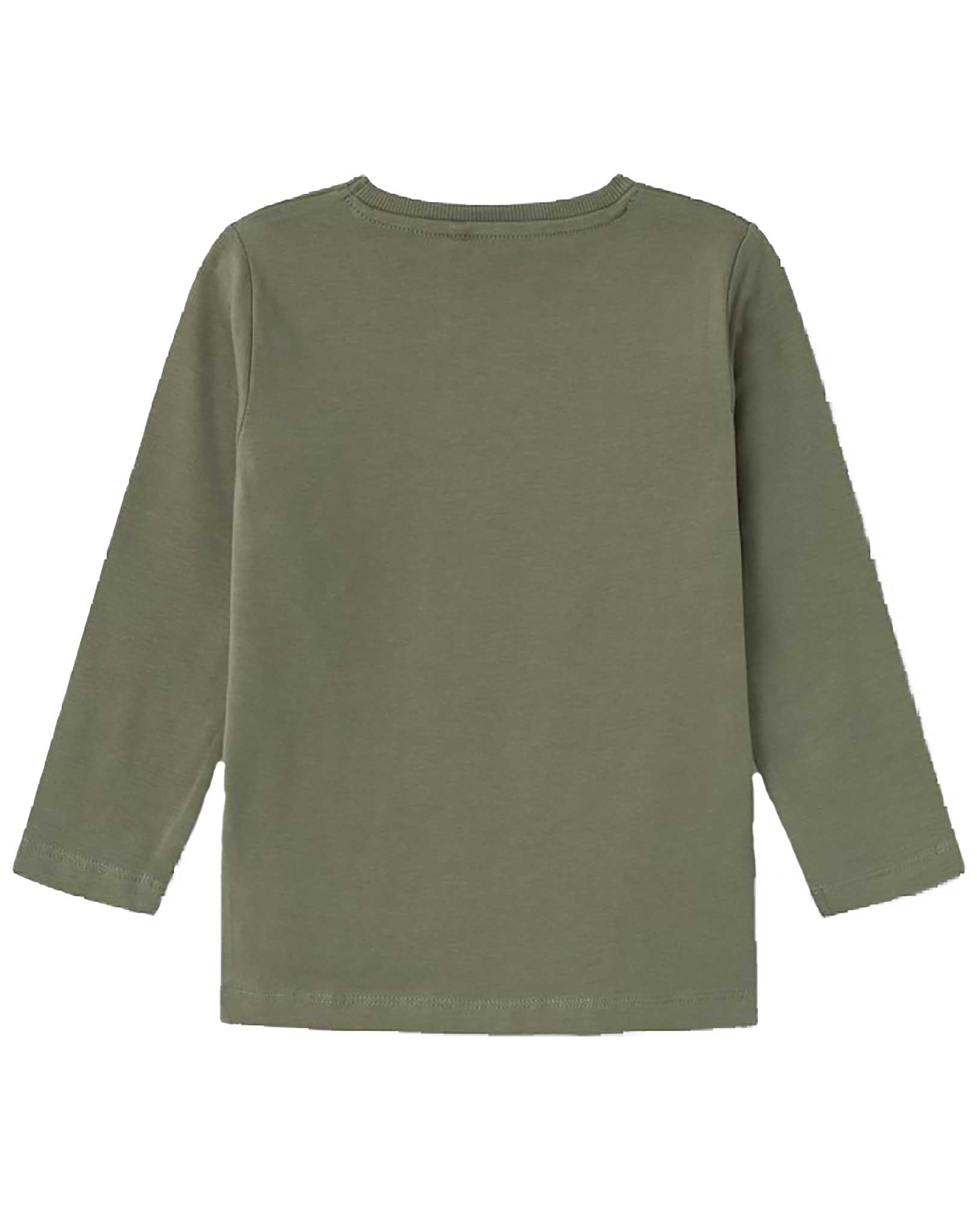 Langarmshirt NMMVUX LIVE LOUD in dusty olive