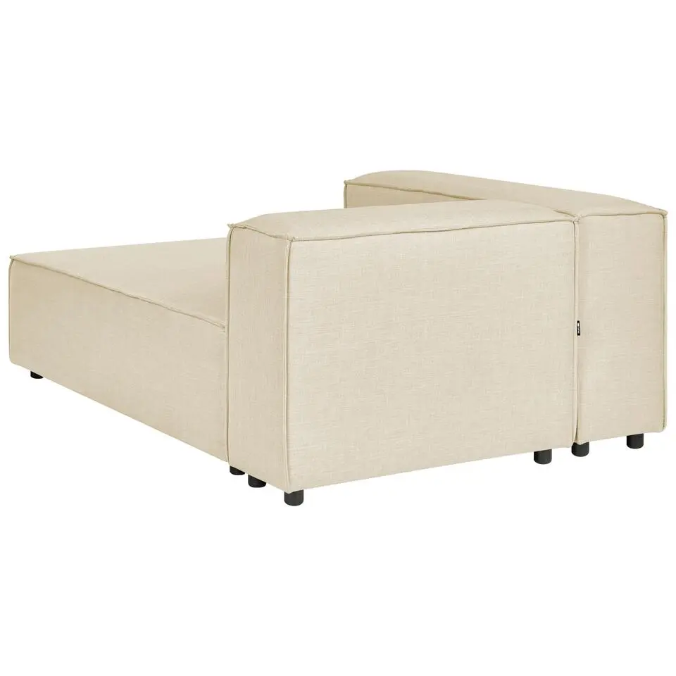 APRICA - Chaise longue - Beige - Rechterzijde - Linnen