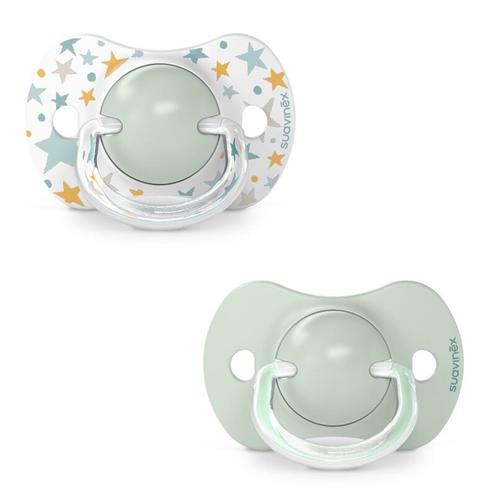 2 sucettes symétrique SX PRO - 6 à 18 mois - Bleu - SUAVINEX