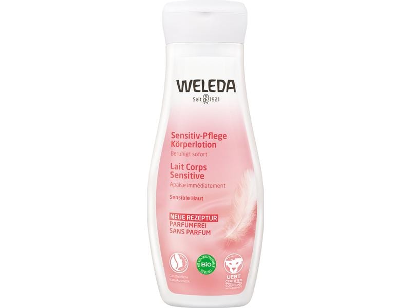 WELEDA Body Lotion Sensitiv 200 ml Natürlich beruhigende Körperlotion für sensible Haut