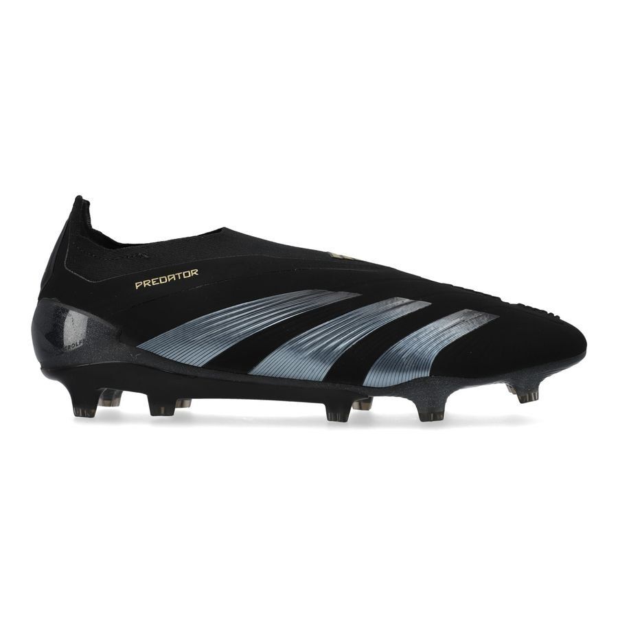 adidas Predator Elite Laceless FG Dark Spark - Noir/Gris/Doré
