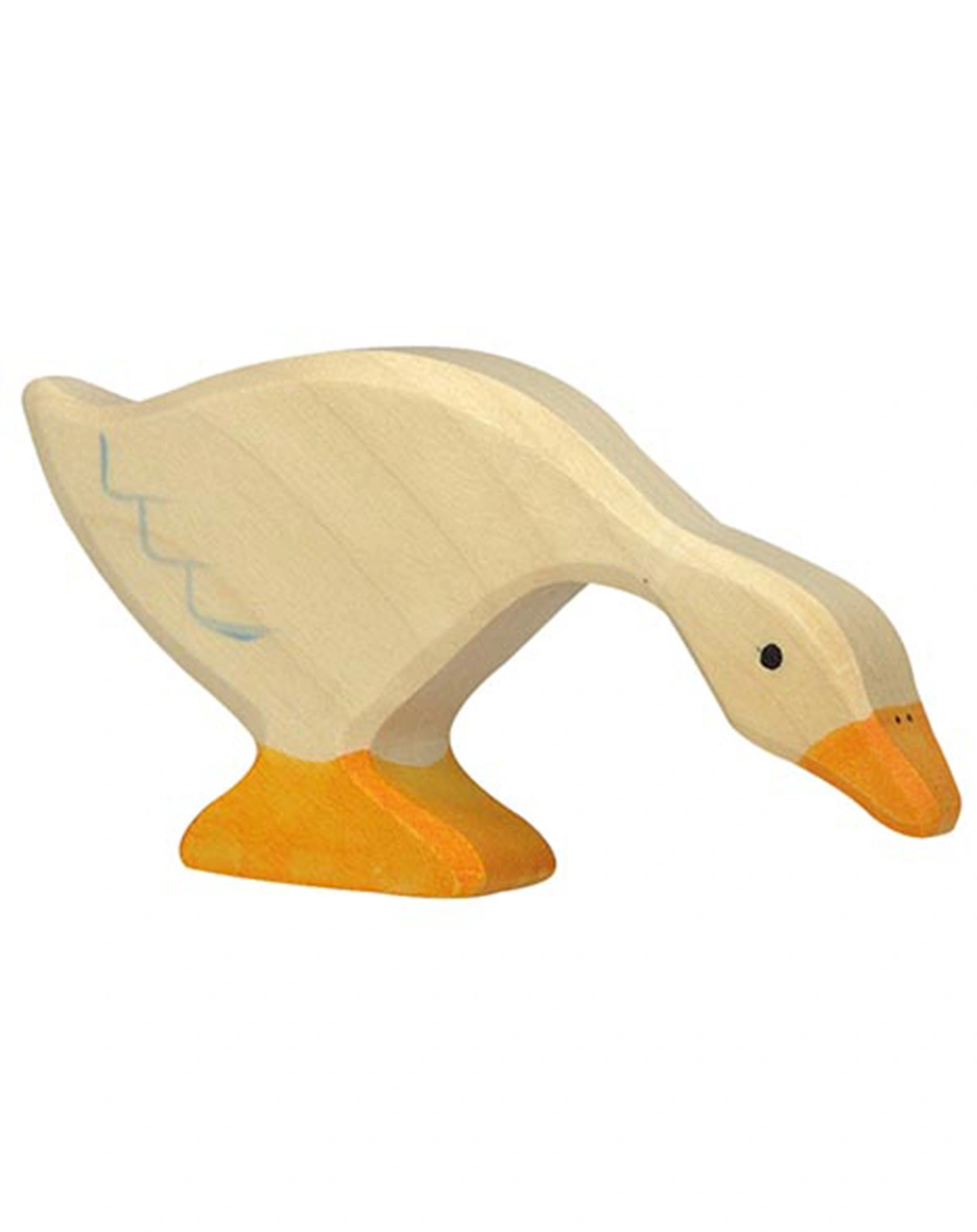 Holztier GANS FRESSEND