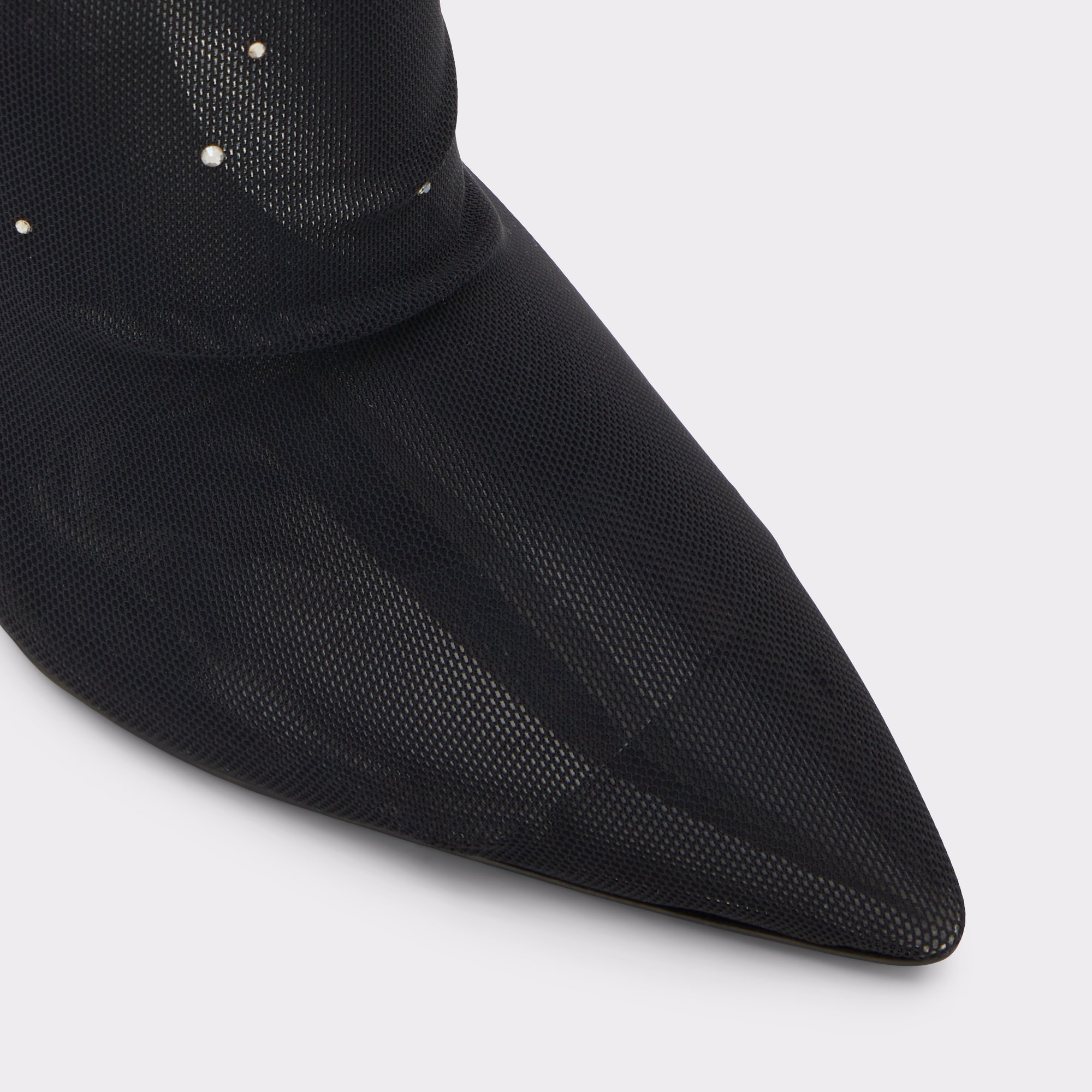 Vittoria Black Textile Mixed Material Women Dress boots