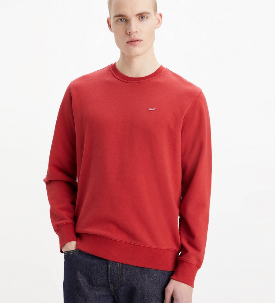 Moletom Levi's Original com gola redonda, vermelho