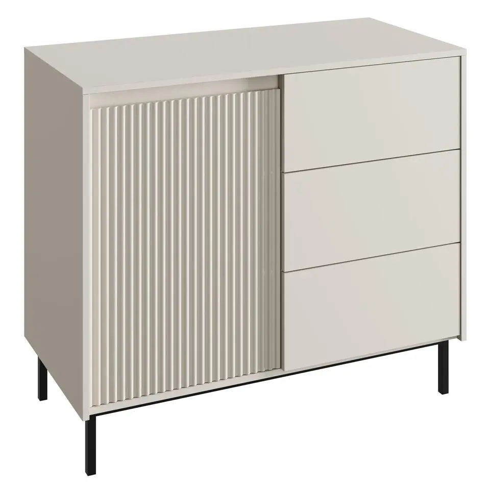 Meubella - Dressoir Orvana - Beige - 103 cm