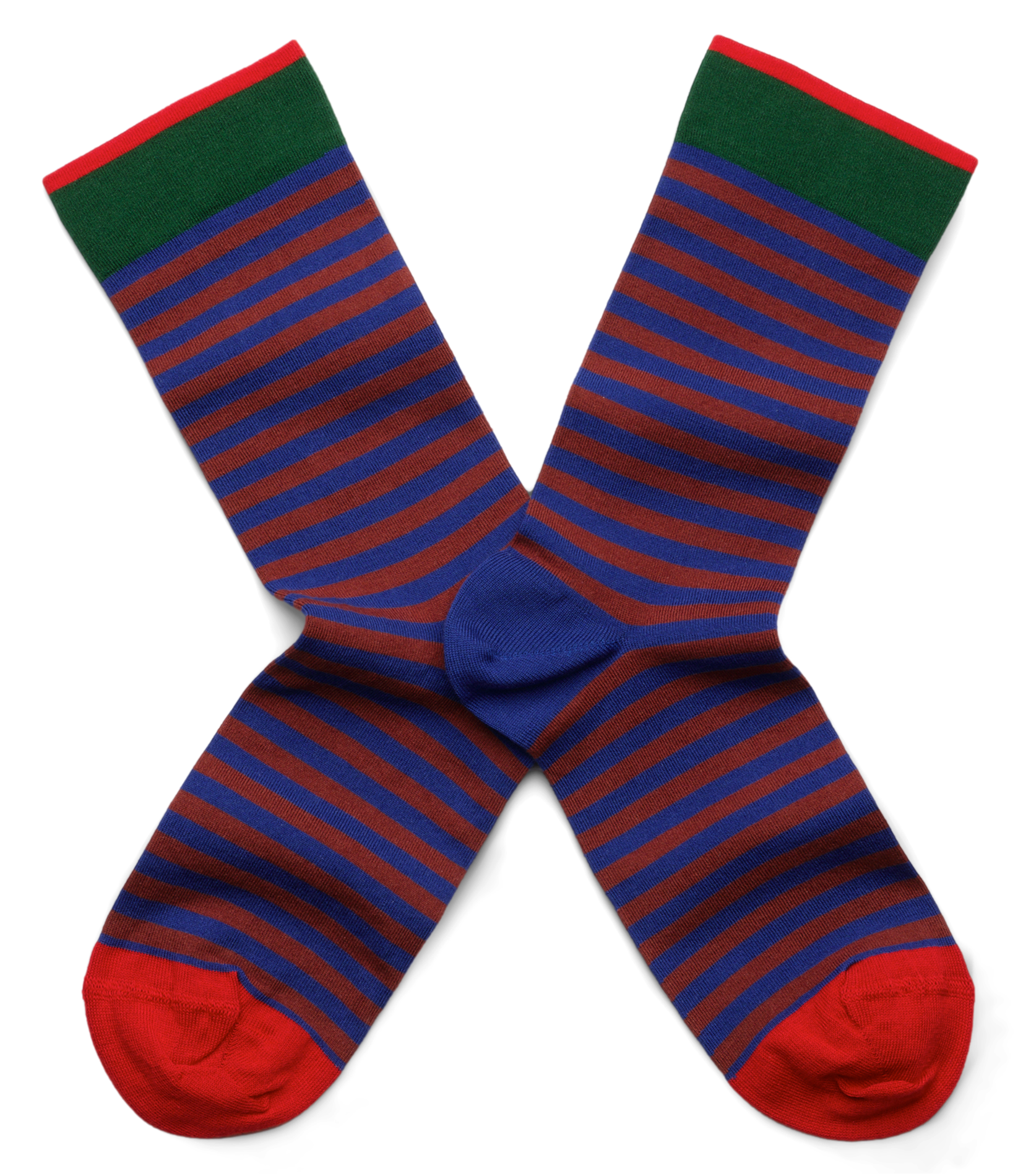 Chaussettes rayées en coton mélangé | Multicolore