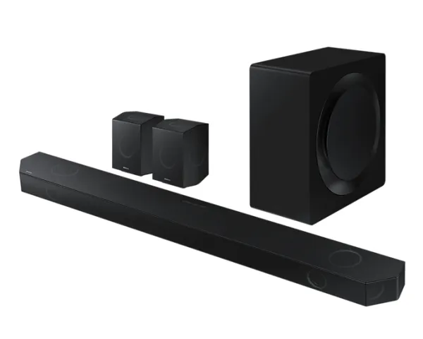 Samsung HW-Q990D - Q-Series - lydbarsystem - til hjemmebiograf - 11.1.4-kanal - trådløs - Bluetooth, Wi-Fi - App-kontrolleret - 656 Watt (Total) - grafitsort