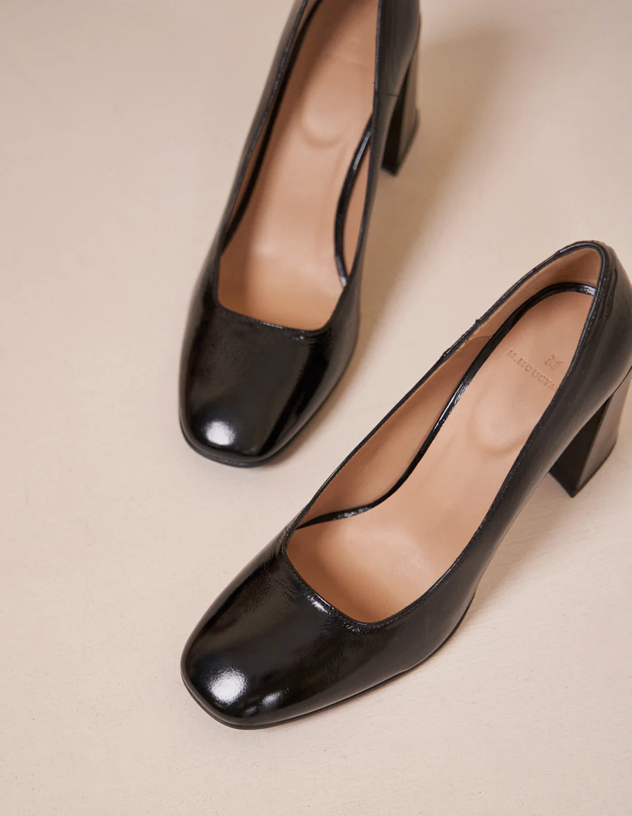 Escarpins Violette - Cuir naplak noir