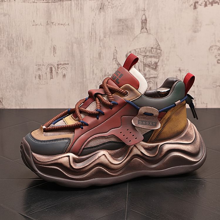 Mr Ozera - Platform Color Block veterschoenen