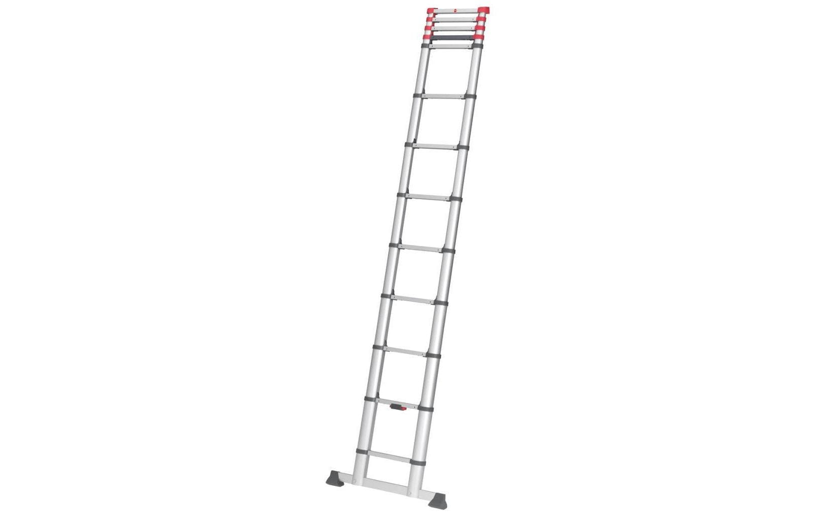 Teleskop-Anlegeleiter T80 Flexline 380 13 Stufen<br>Aluminium Sicherheits-Teleskopleiter mit Quertraverse
