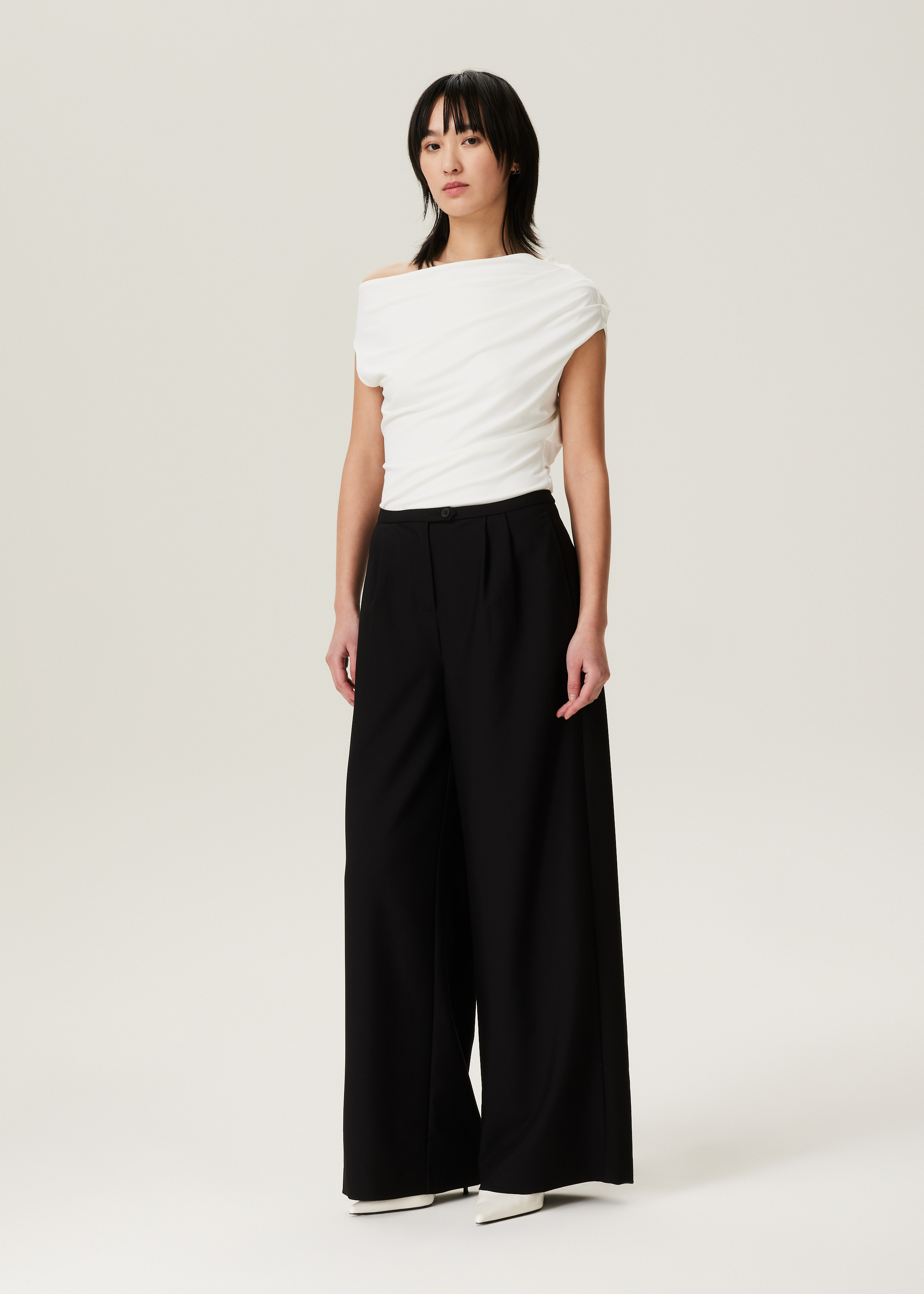 Top met drape effect