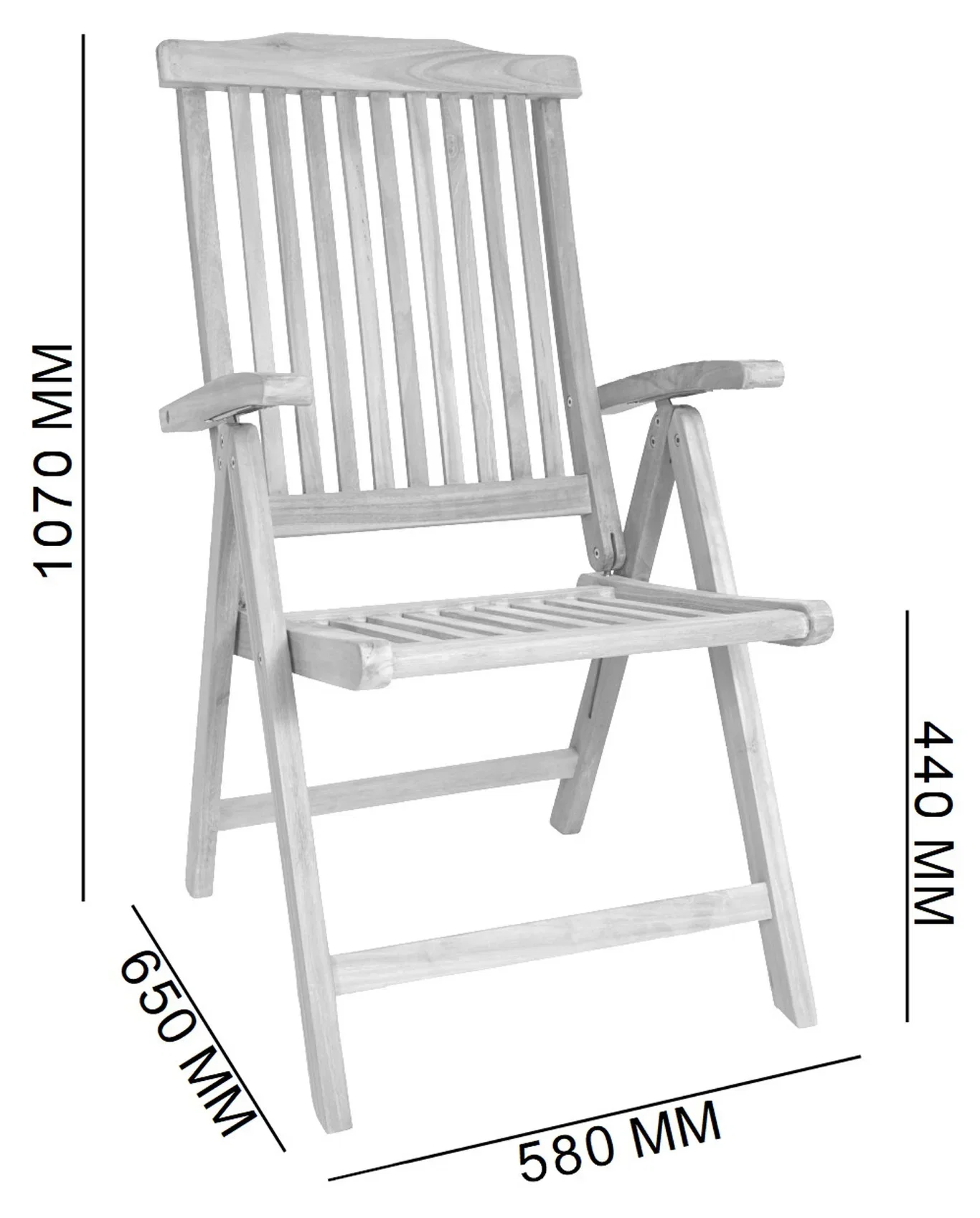 Posisjonsstol Bayamo Høyde 107 cm