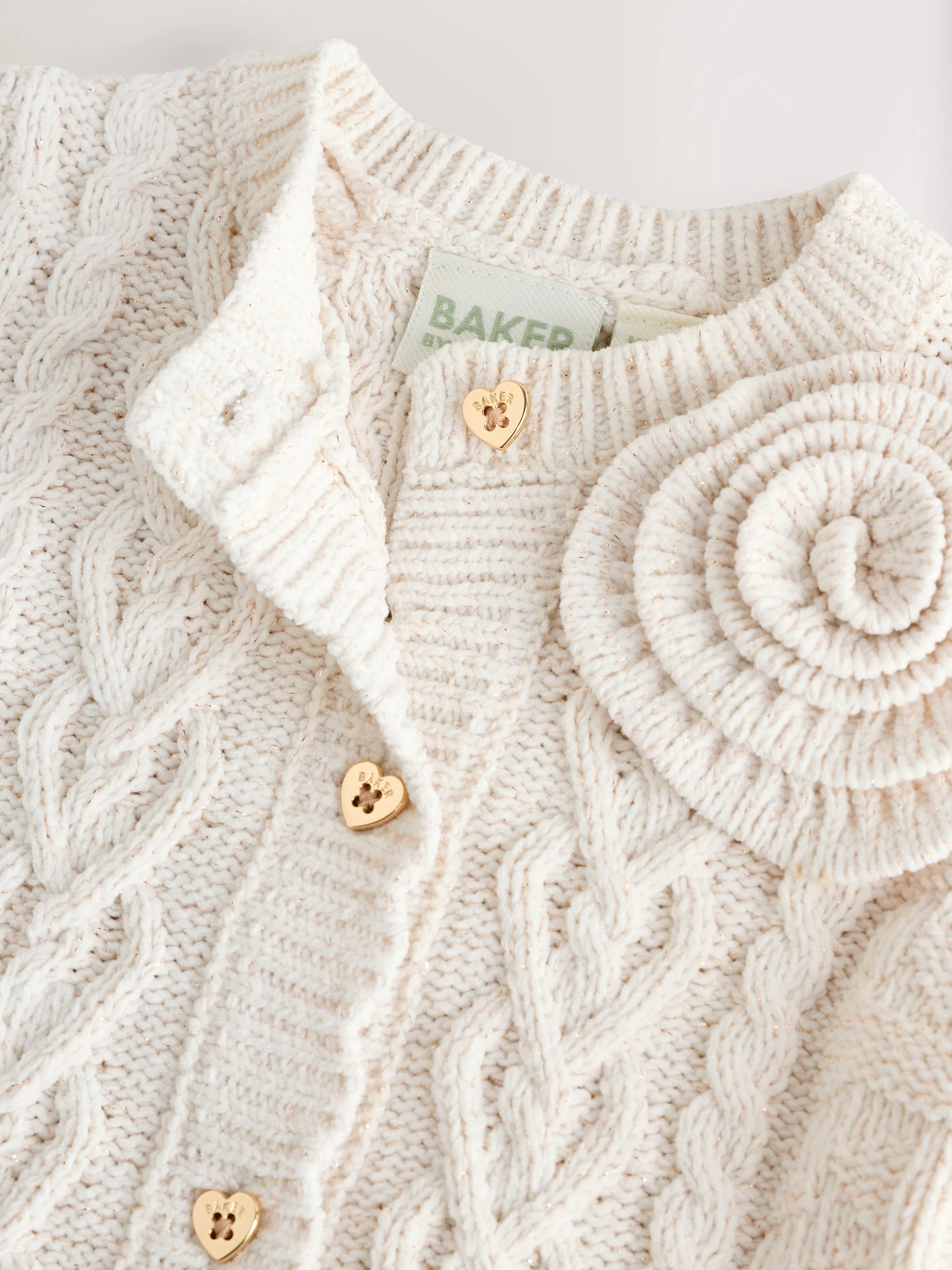 Crème - Baker by Ted Baker Gebreide Corsage Vest