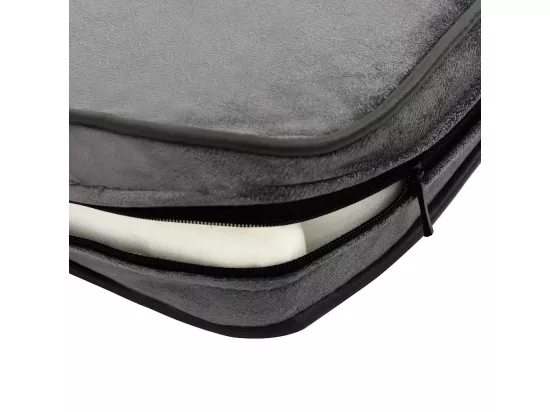 Canapé pour chien Gris 60x43x30 cm Peluche et similicuir