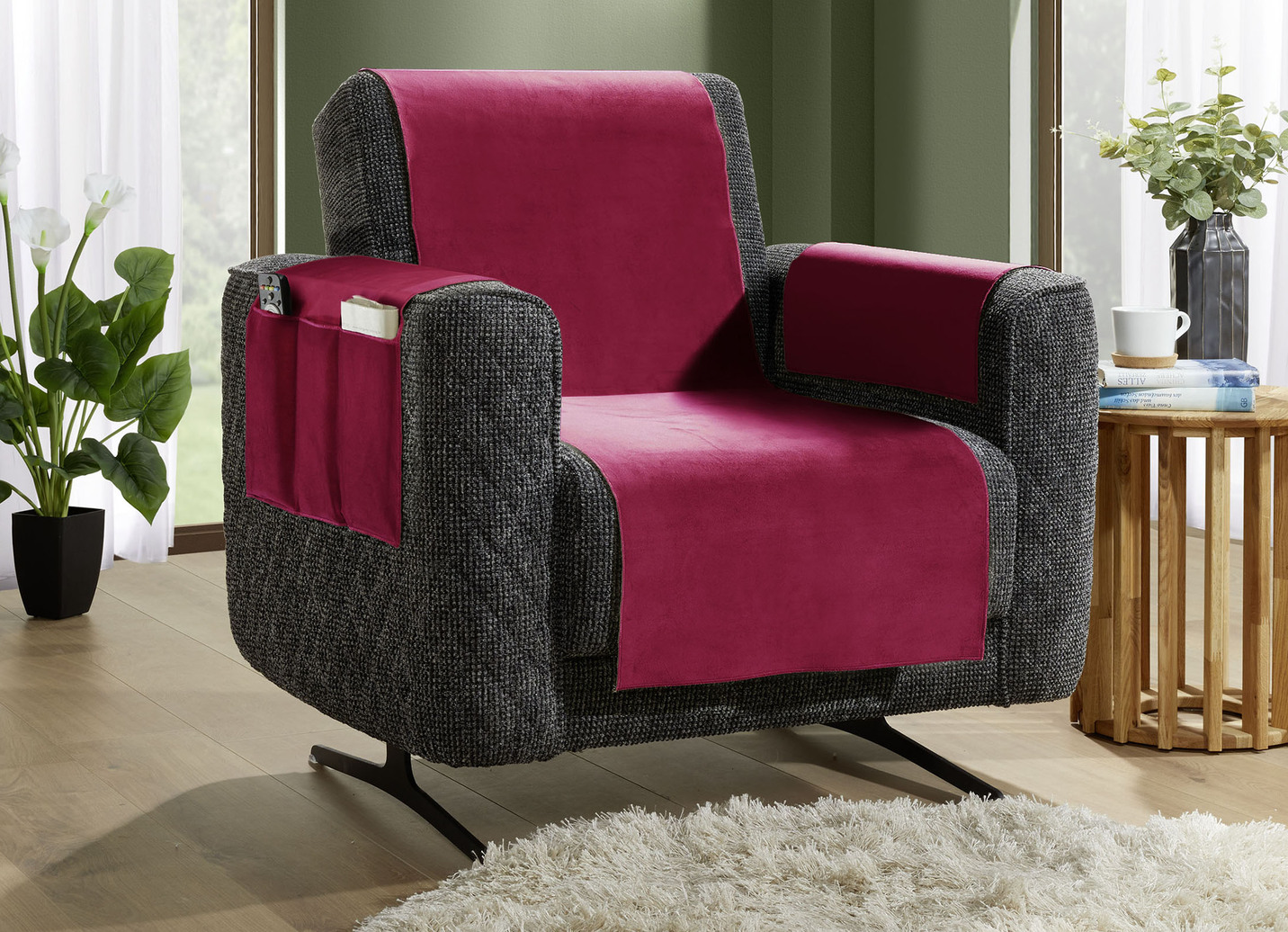 Rutschfeste Sessel- und Sofaschoner auch für die Ledercouch
