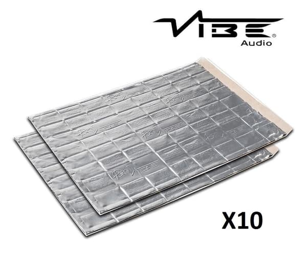 ANTI VIBE CAR AUDIO SOUND VIBRATION PROOFING DEADENING MAT 2.5MM 10 LARGE SHEETS