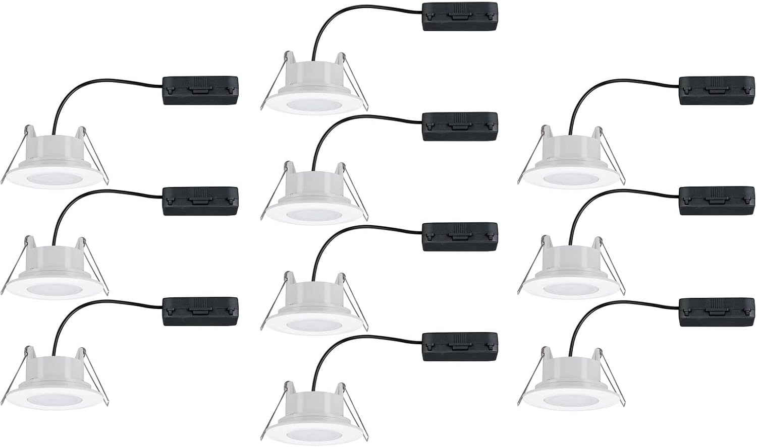 Paulmann 99922 Einbauleuchte LED Calla rund 10x6W Weiß matt schwenkbar