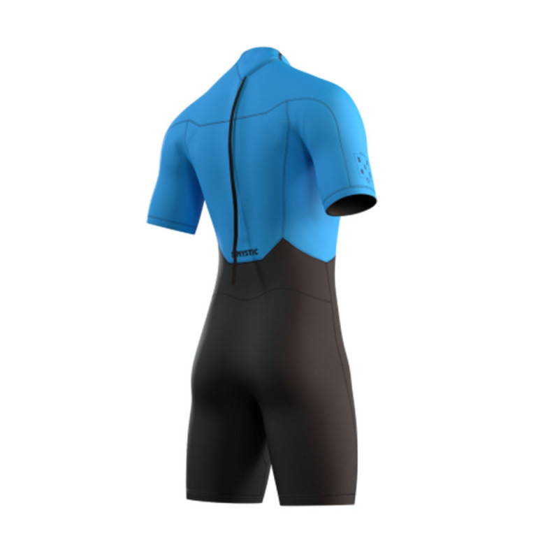 SHORTY NEOPRENE MYSTIC BRAND 3/2 BACKZIP GLOBAL BLUE