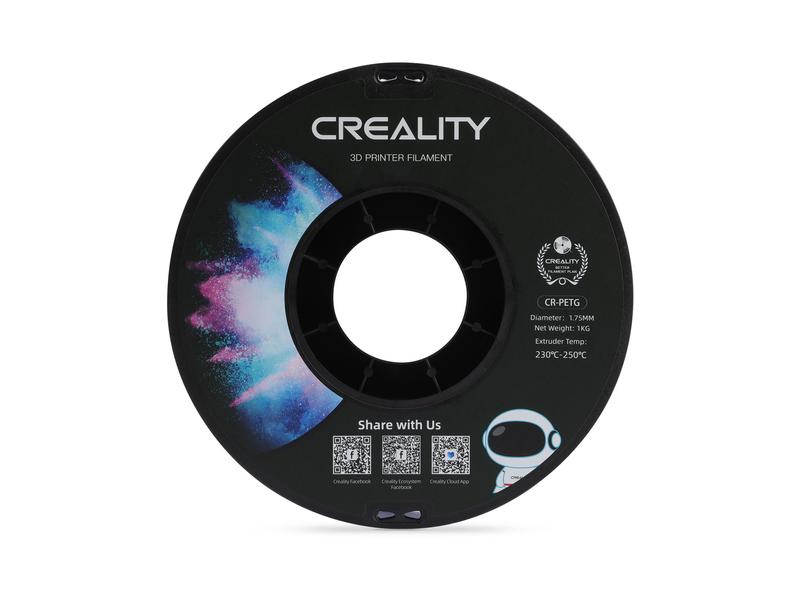 Creality Filament PETG, Weiss, 1.75 mm, 1 kg PETG 3D Drucker Filament