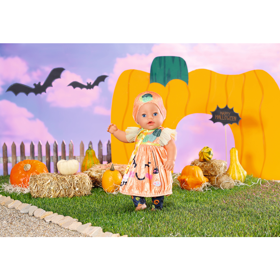 Zapf Creation BABY born® Puppen Halloween Kürbiskleid 43cm