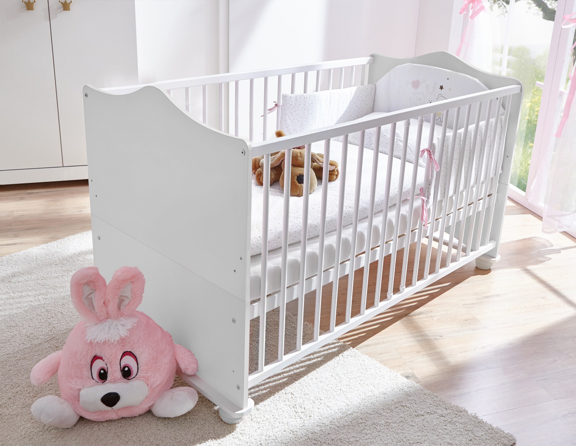 TiCAA Babybett Prinzessin Weiß