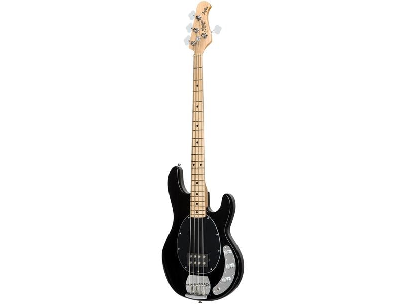 Sterling by Music Man E-Bass StingRay Ray4 – Schwarz 4-seitiger Bass mit Aktivelektronik und einem Humbucker