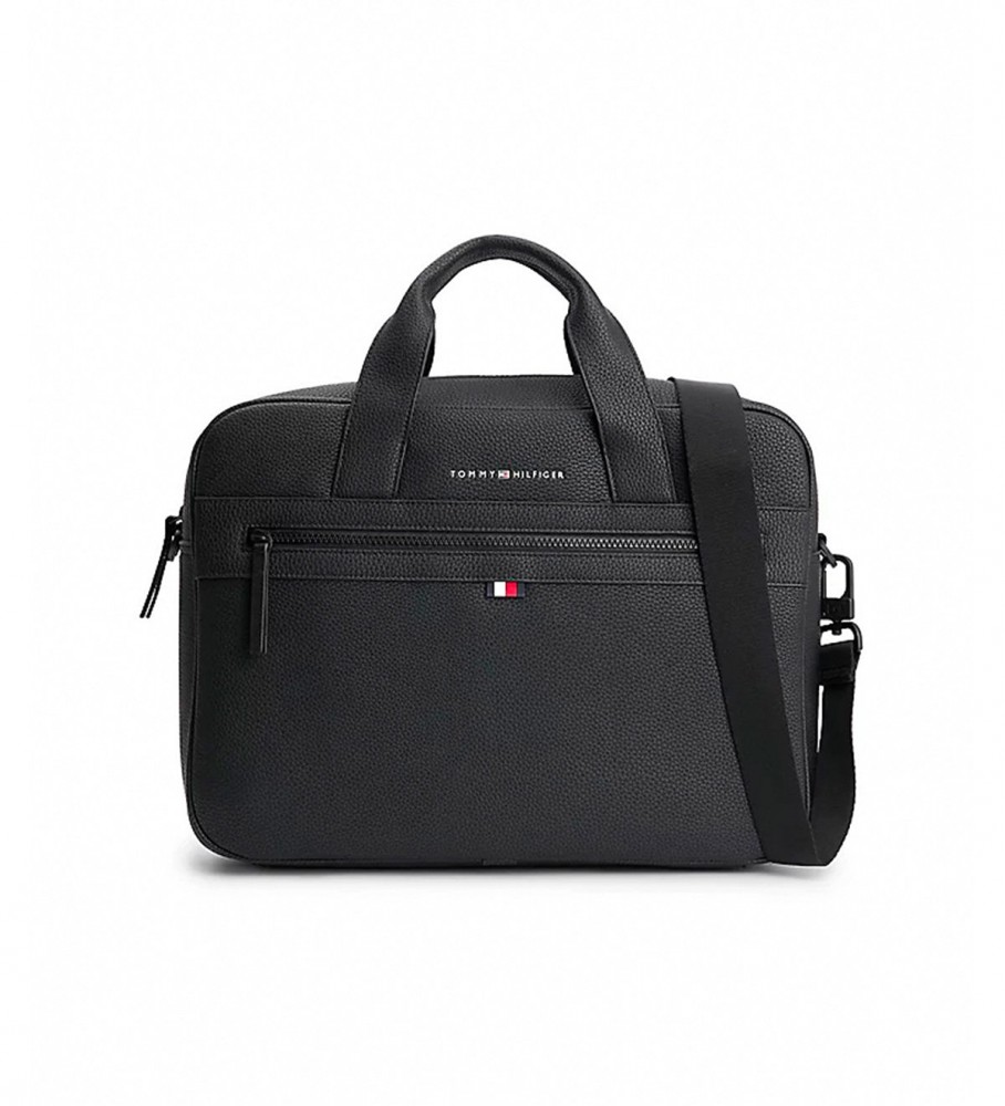 Bolsa para laptop Tommy Hilfiger Essential preta