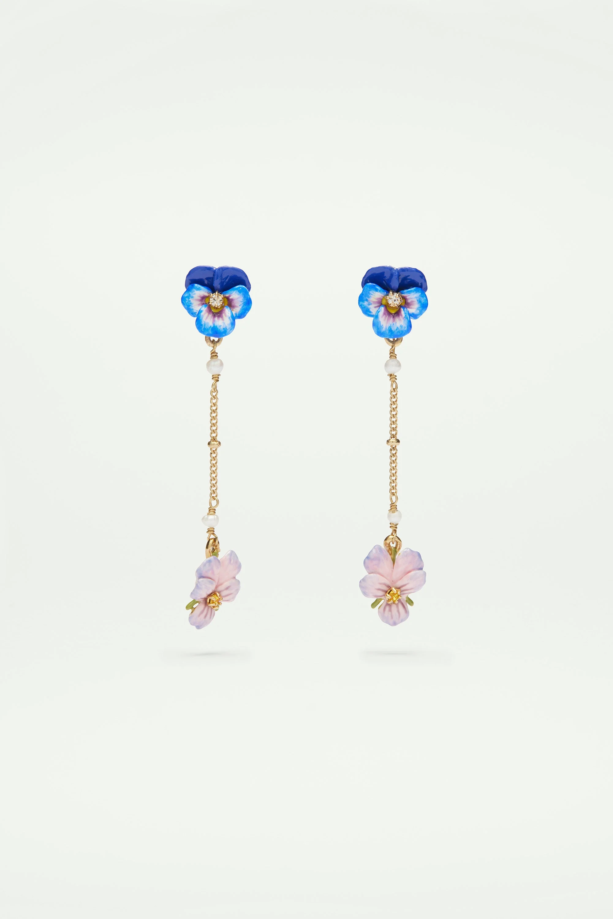 Post earrings mille pensees | Multicolore