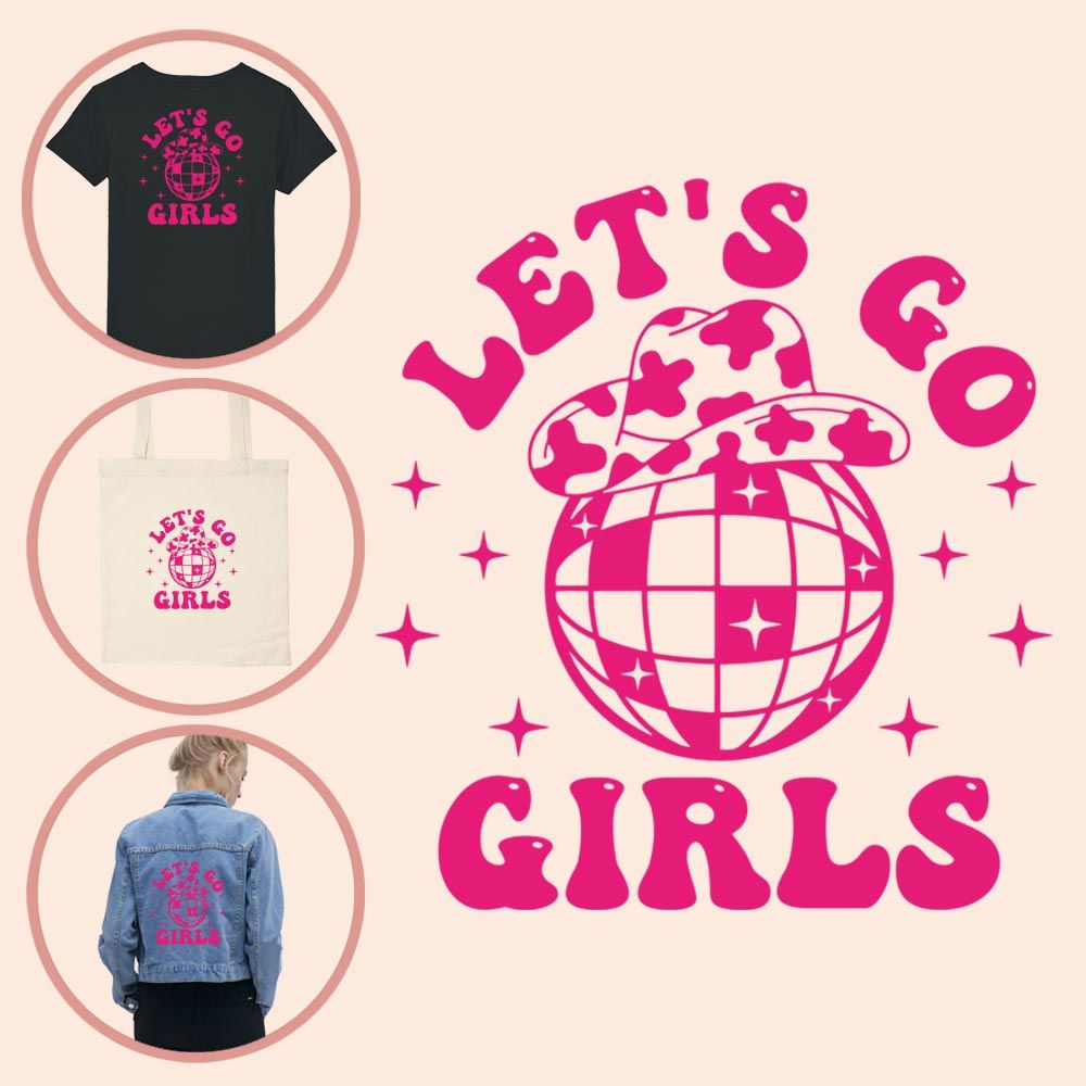 Kleding transfer Let's Go Girls