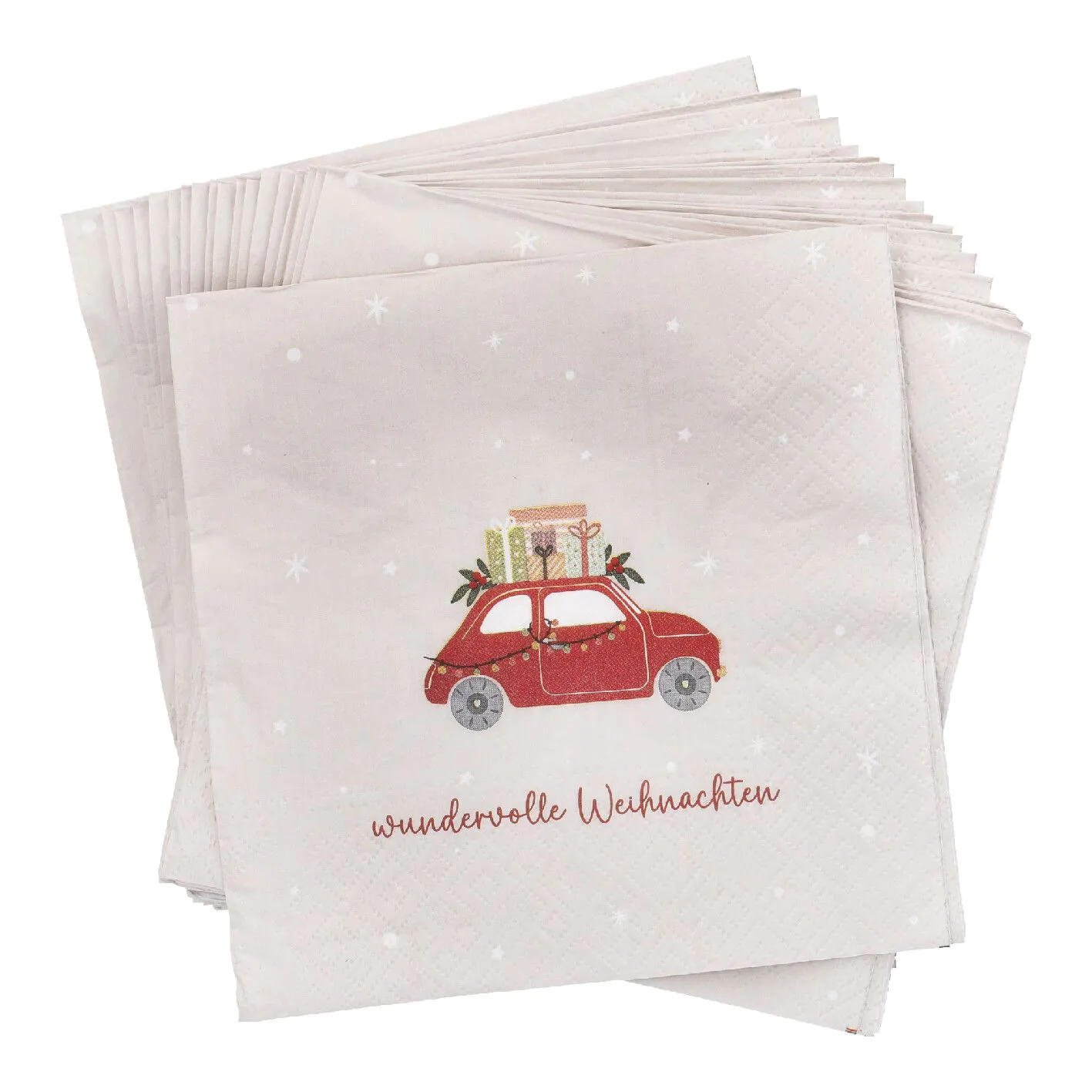 Weihnachtsserviette Xmas Motiv Auto (20 Stück) kaufen