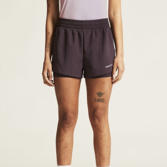 Craft Dame Shorts Adv Essence 2in1 Shorts 2 Lilla