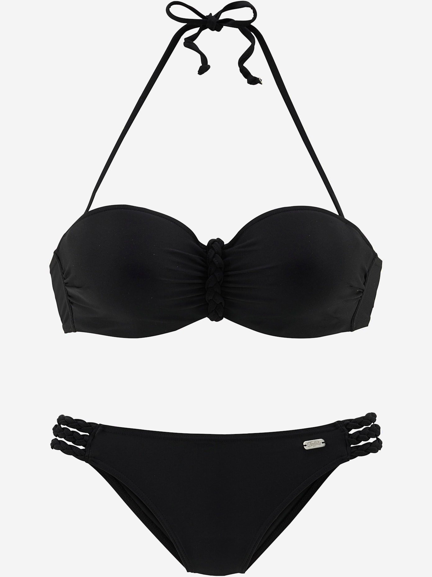 Maillot de bain bandeau à armatures look tendance