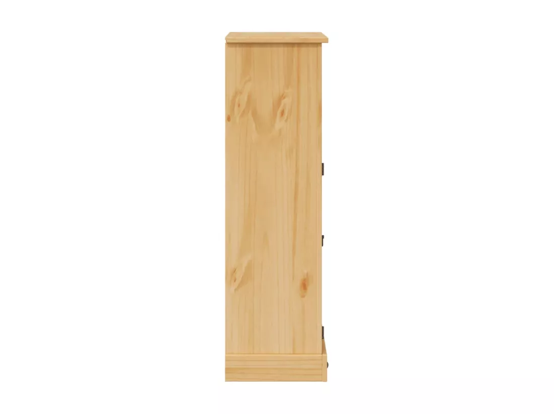 Armoire de salle de bain Corona 70x33x110 cm bois de pin massif