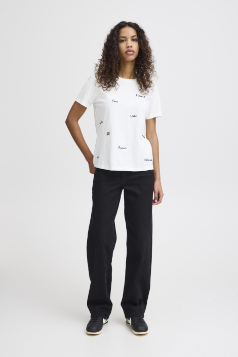 Ichi ecru dames t-shirt