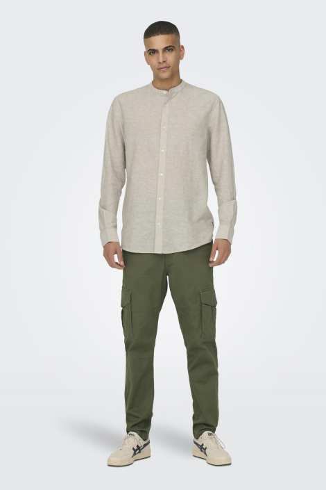 Only & Sons grijze heren overhemd