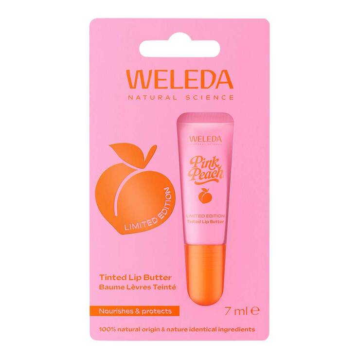 Weleda Pink Peach tinded Lip Butter, 7 ml