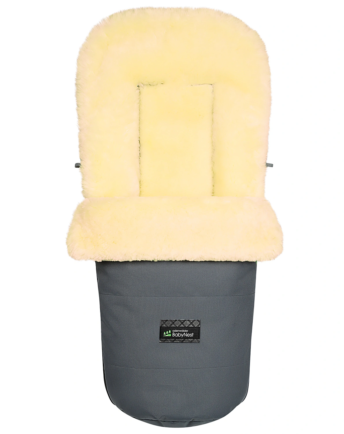 Lammfell-Fußsack LEON PLUS (95cm) in anthrazit