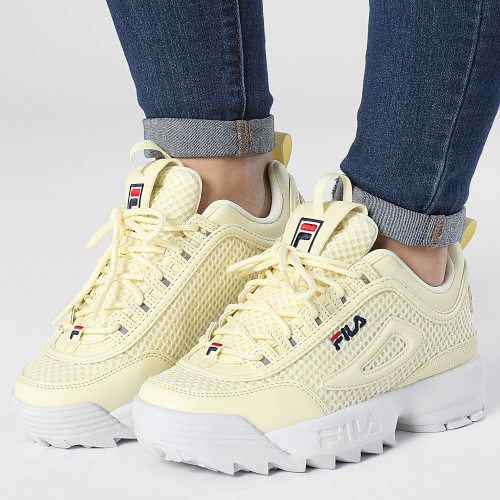 Baskets Femme Disruptor Mesh FFW0093 Transparent Yellow