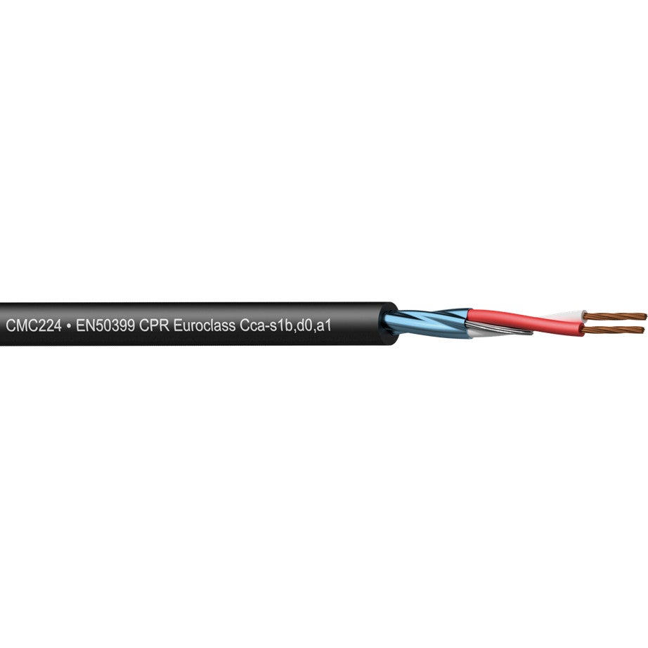 Procab CMC224-Cca Contractor audiokabel, 2x 0.20 mm², ø 3.7 mm, 100 m