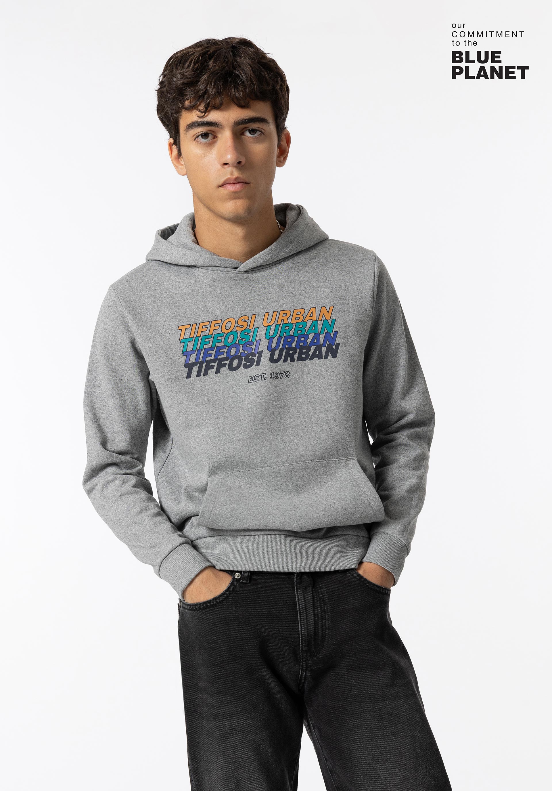 Hoodie com Estampado Frontal