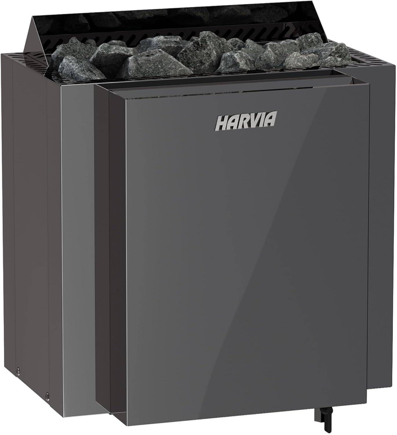Harvia Qubic Combi BlackSteel BQ60S 6 kW Saunaofen mit Verdampfer Verdampferofen