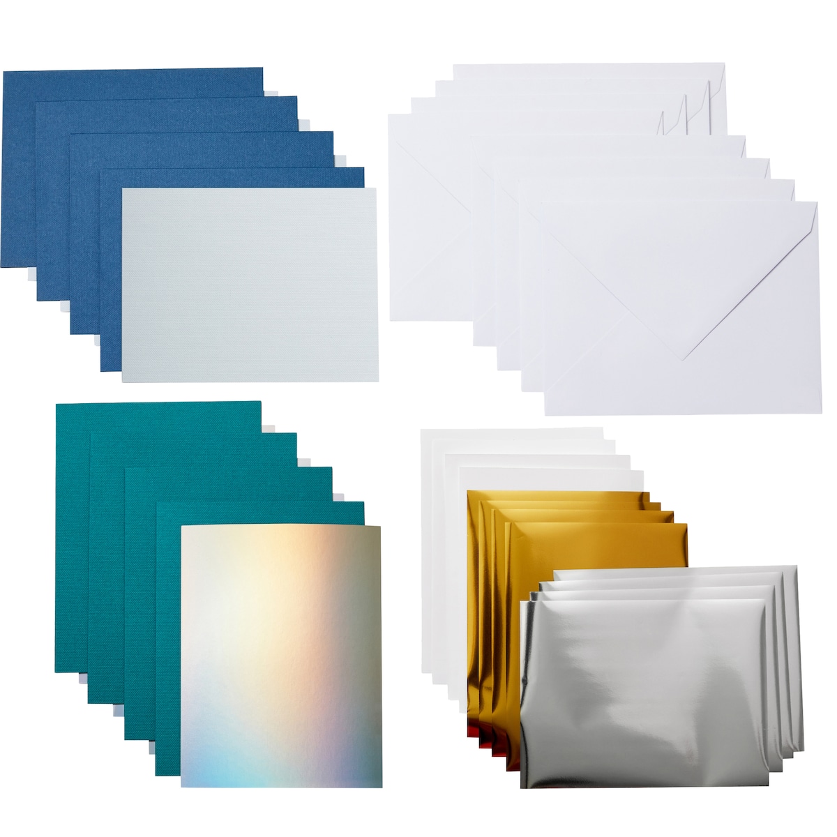 Cricut Joy A2 Foil innleggskort 8-pakk (blue lagoon)