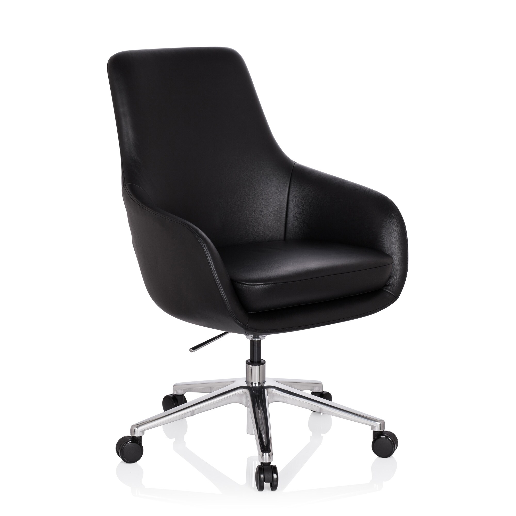 Profi Chefsessel BARENO Leder mit Armlehnen hjh OFFICE