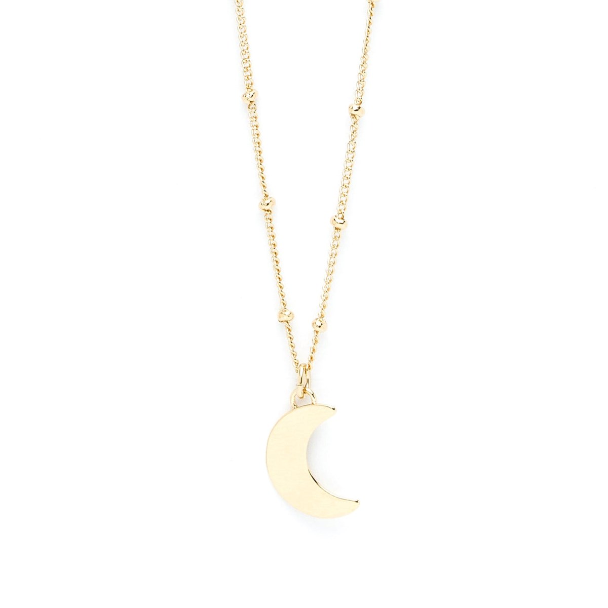 collier lune doré à l'or fin - SÉLÉNÉ