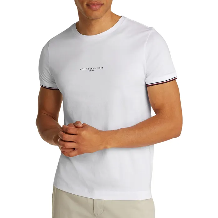 Tommy Hilfiger Tipped Slim Crew Shirt Heren