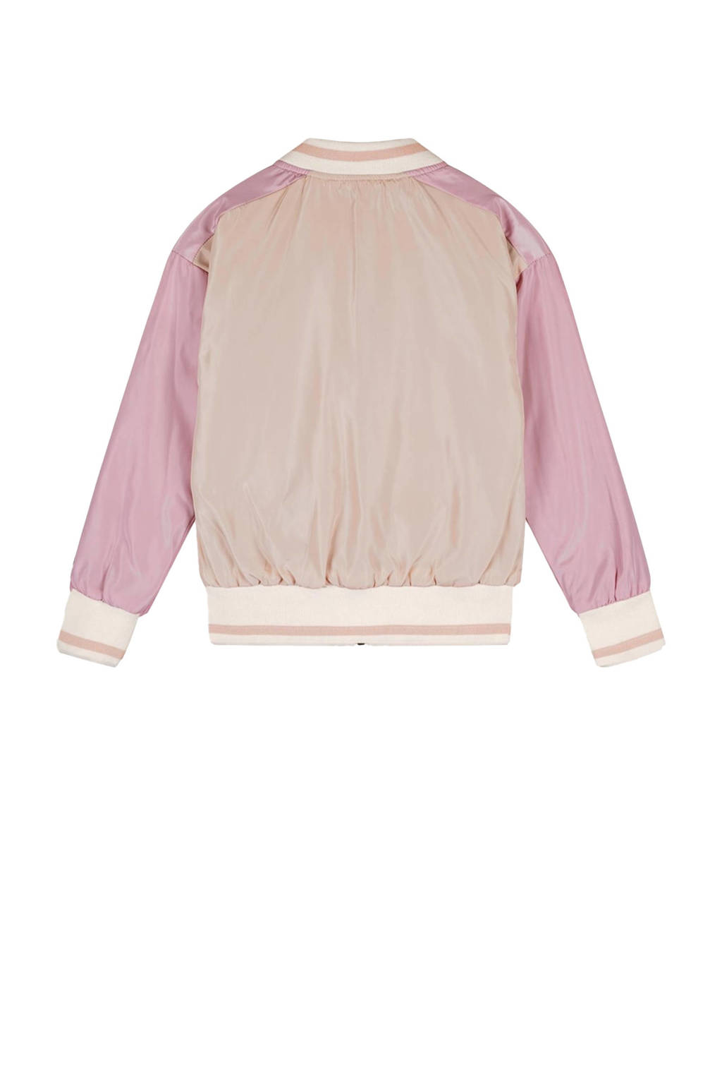NONO reversible bomberjack zomer Bomber zand/roze