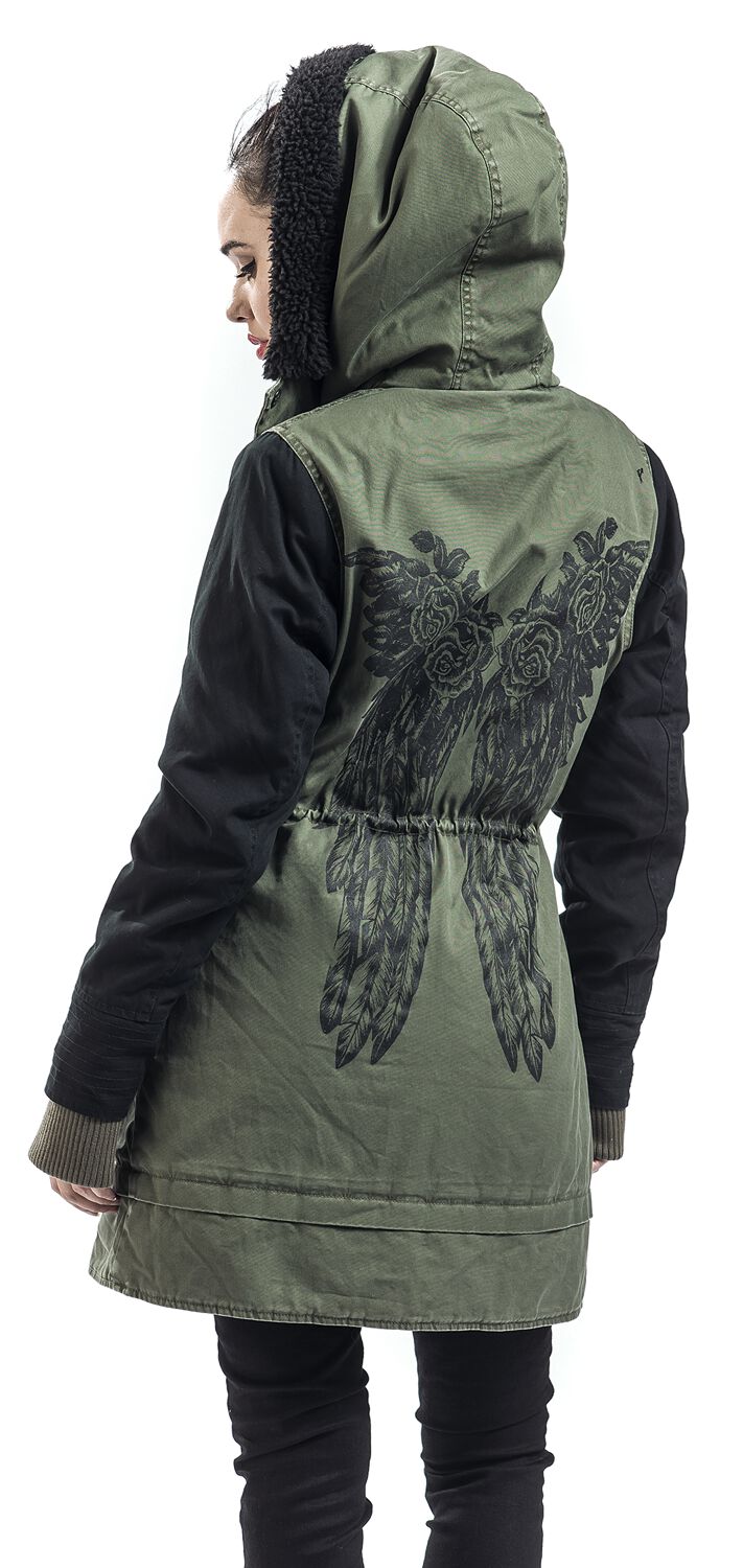 Parka Femme | Rock Rebel by EMP Veste d'hiver
