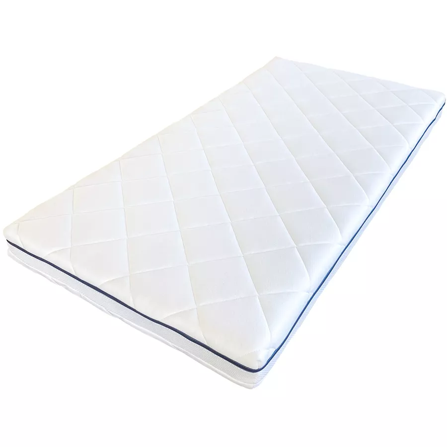 Kids Collective Kindermatratze AERO PLUS mit Ventilationsstreifen 10 cm hoch, Babymatratze 60 x 120 weiß mit Spannbettlaken